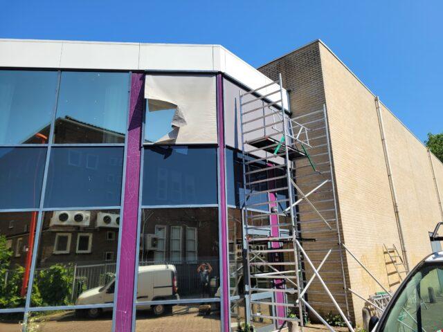 Goudse schouwburg voor foto werkzaamheden REM zonwering screens